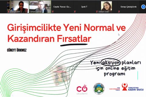 Girişimcilikte Yeni Normal Ve Kazandıran Fırsatlar Yeni Aksiyon Planları İçin Online Eğitimi gerçekleştirildi.