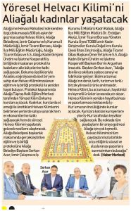 Helvacı Kilimi Yeniden Hayat Buluyor