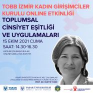 “Toplumsal Cinsiyet Eşitliği ve Uygulamaları” çevirim içi etkinlik