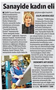 Sanayide Kadın Eli Projesi Başvuruları Başladı!