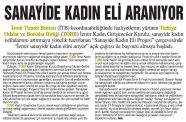 SANAYİDE KADIN ELİ PROJESİ