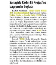 SANAYİDE KADIN ELİ PROJESİ